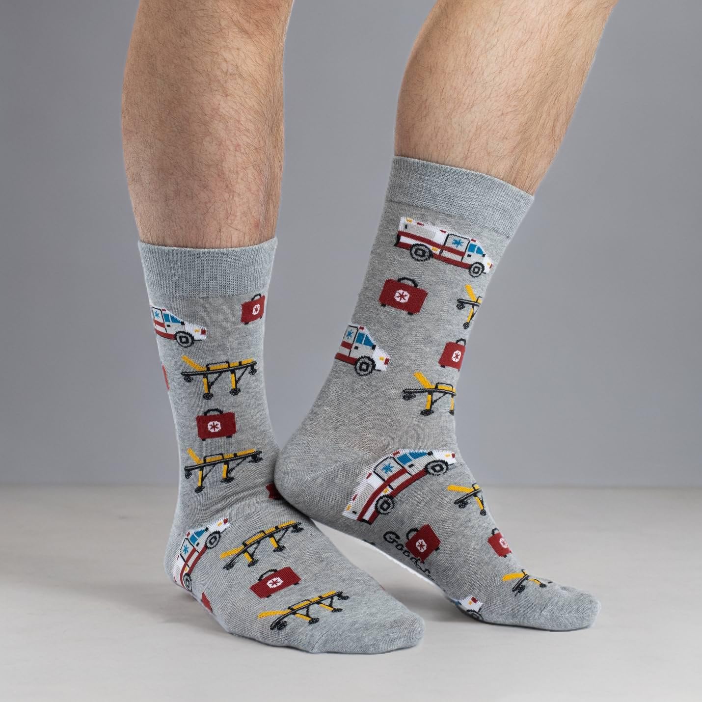 Good Luck Sock Men's Paramedic and EMT Socks, Adult, Shoe Size 7-12