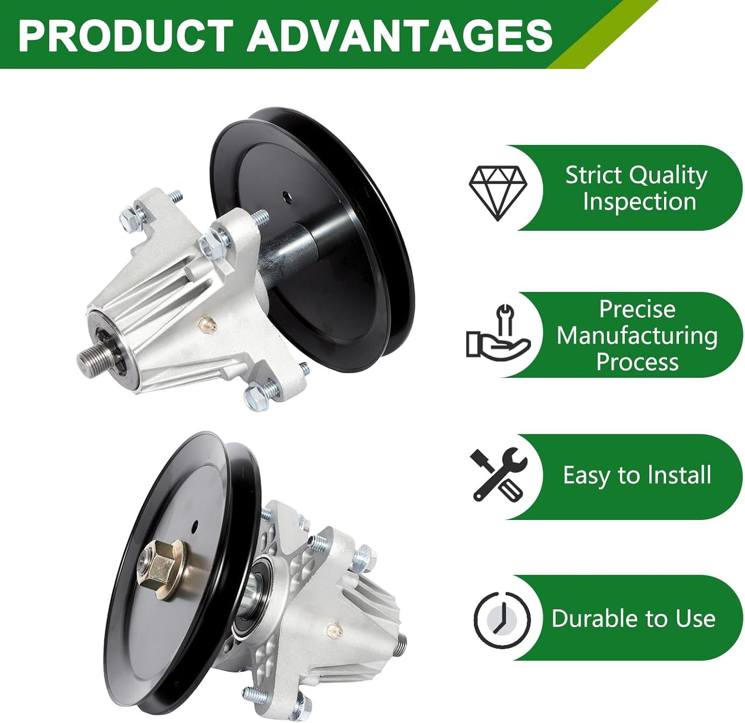 618-06989 918-06989 Spindle Assembly - Fits 46" Mower Decks MTD Craftsman T1500 T1600 T1700 T1900 T135 T140 T150 CLT46CVT Troy Bilt TB46 Bronco Horse XP Huskee LT 4600 (1-Pack)