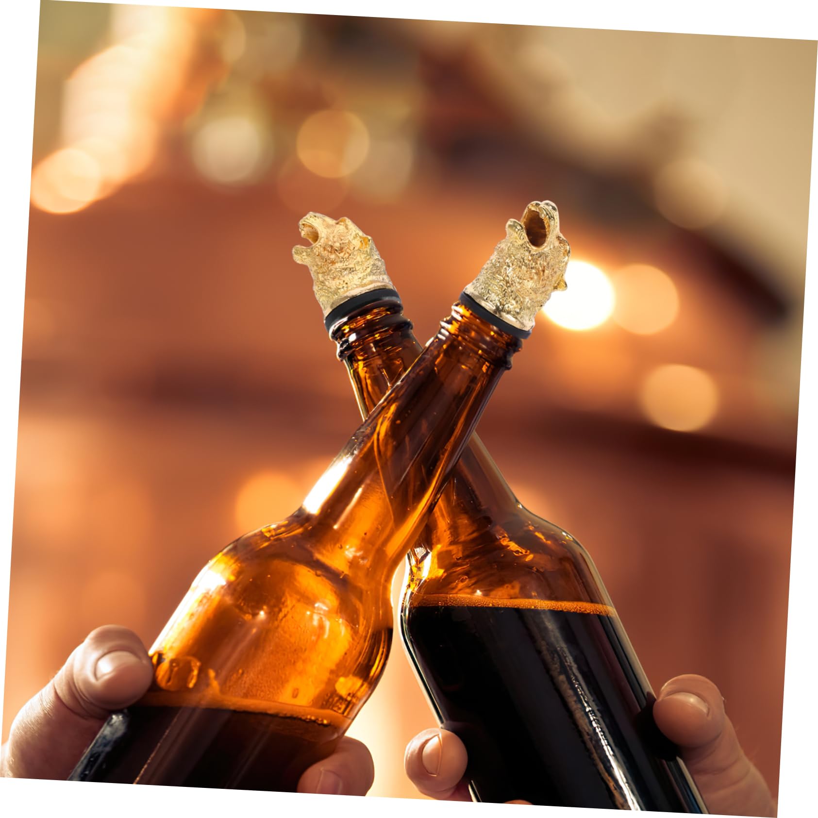 GRIRIW Animal Head Wine Pourer Stylish Tiger Design for Easy Pouring Unique Bar Accessory for Gatherings and Parties Home Decor Addition