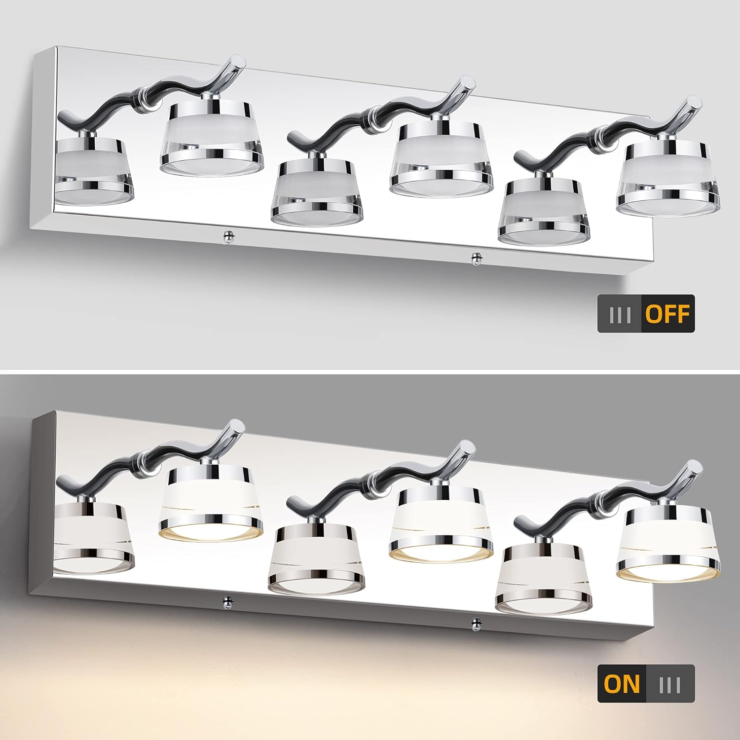 Suреr Bіg Clеаrаnсе! YITAHOME LED 3 Vanity Light Fixture Decor Bathroom Modern Lighting Fixture Over Mirror Light Bath Wall Sconce Vanity Lights 4000K Neutral White Wall Sconce for Makeup Dressing Table Hоlіdау Dеаlѕ 🛒 YITAHOME LED 3 Vanity Light Fixture Decor Bathroom Modern Lighting Fixture Over Mirror Light Bath Wall Sconce Vanity Lights 4000K Neutral White Wall Sconce for Makeup Dressing Table