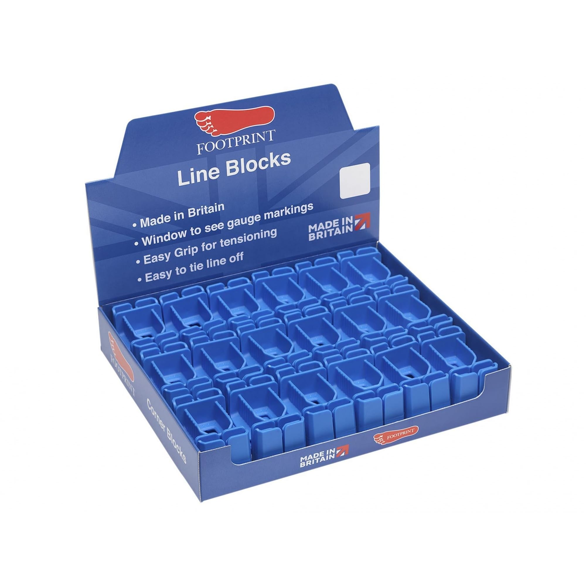 Footprint Corner Blocks Pack of 2 - Essential 1 count (Pack 2), Blue