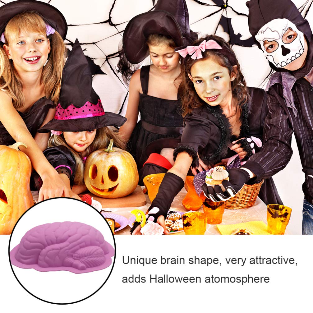Moule Yueser Silicone Halloween Moules 2 Pcs Cerveau Coeur Savon Forme De Cuisson Pour Chocolat Bonbons Fondant Gelée Pudding Glaçons Bougie Coeur Moule Yueser Silicone Halloween Moules 2 Pcs Cerveau Coeur Savon Forme De Cuisson Pour Chocolat Bonbons Fondant Gelée Pudding Glaçons Bougie Coeur