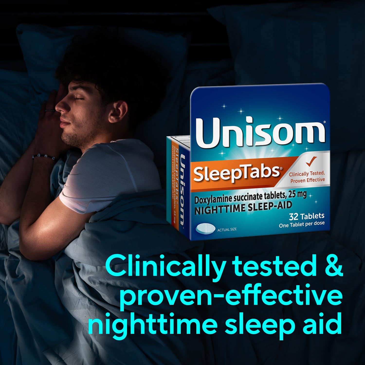 Unisom SleepTabs Nighttime Sleep Aid Tablets for Adults, 48-Count — Amazon image 8