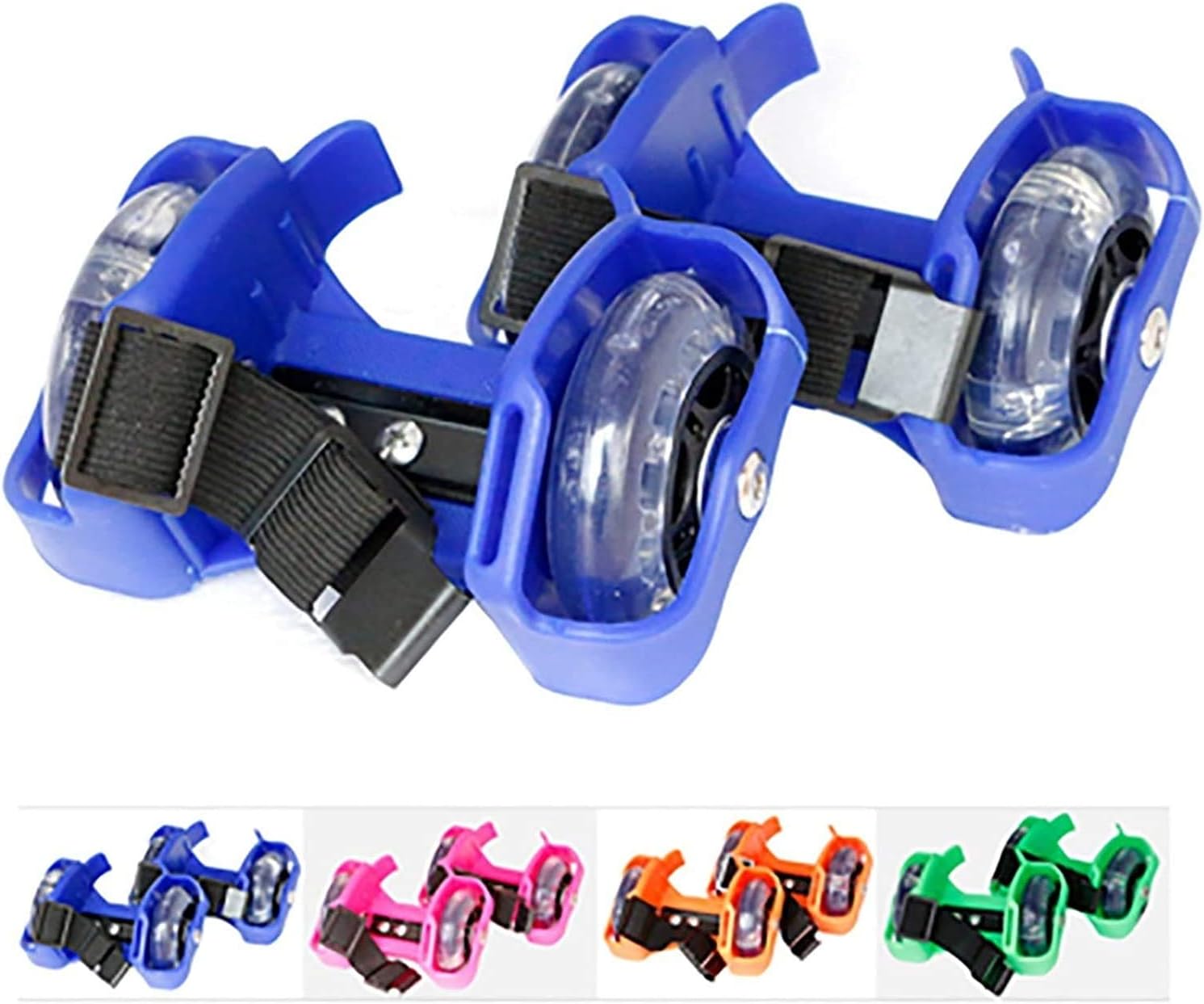 Candy Color Plastic Star Roller Skates, Hot Wheels Children's Flash Roller Skates, Sports Entertainment Heel Roller Skates,Black