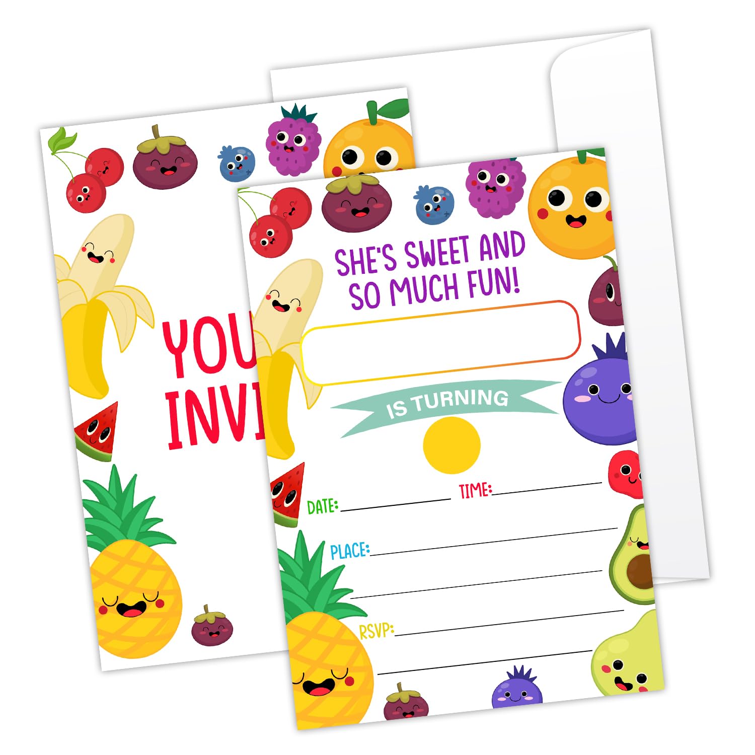 amazon-com-tutti-frutti-sweet-and-juicy-birthday-party-invitations-fun-fruits-party-invitation-cards-20-kids-party-celebration-invitation-cards-with-envelopes-girls-kids-birthday-party-invitation-l475-home-kitchen