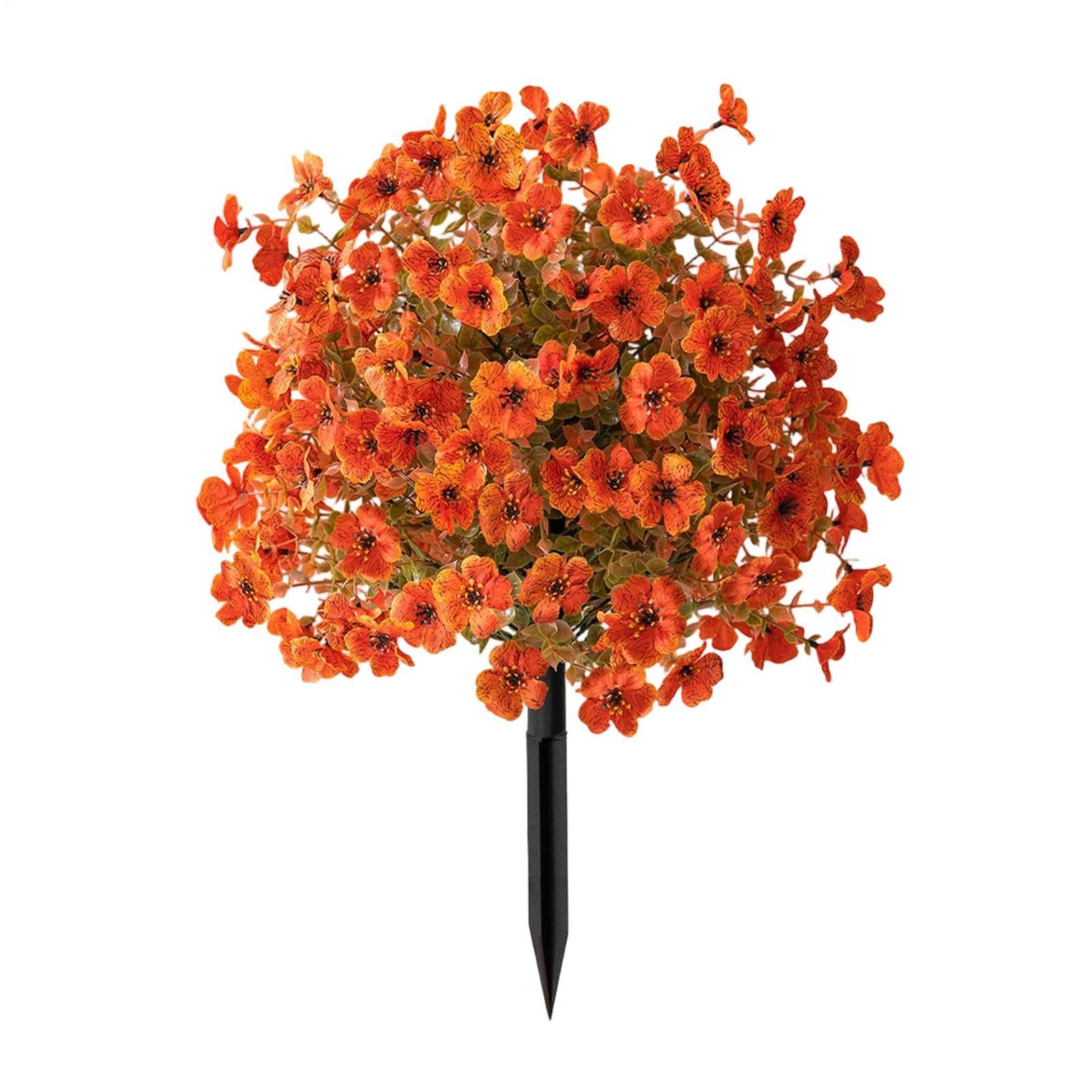 Fleurs artificielles de jardin pour remplacer les plantes difficiles à entretenir en extérieur