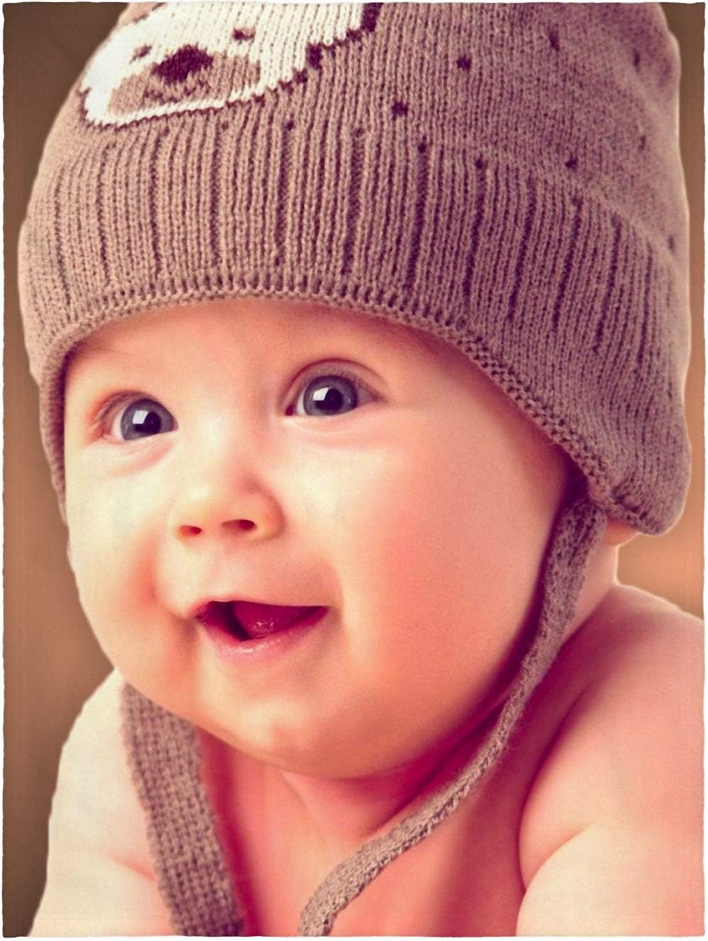 Personalized Throw Blanket Full Color. Custom from Your Photo. Fleece Blanket Super Soft for Baby Boy & Girl. Great Wedding Gifts (Baby 30" x 40", 1 Photo)
