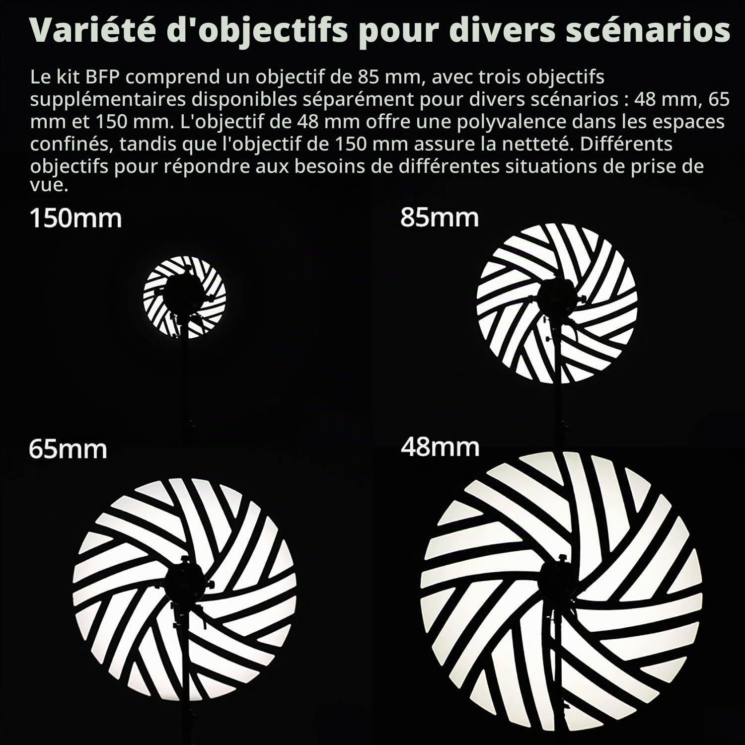 GODOX BFP Projecteur Flash pour DP400IIIV DP600IIIV QT400III QT600III SK400II SK400IIV MS300 AD600Pro Lumière stroboscopique et Support AD300Pro (BFP KIT2)