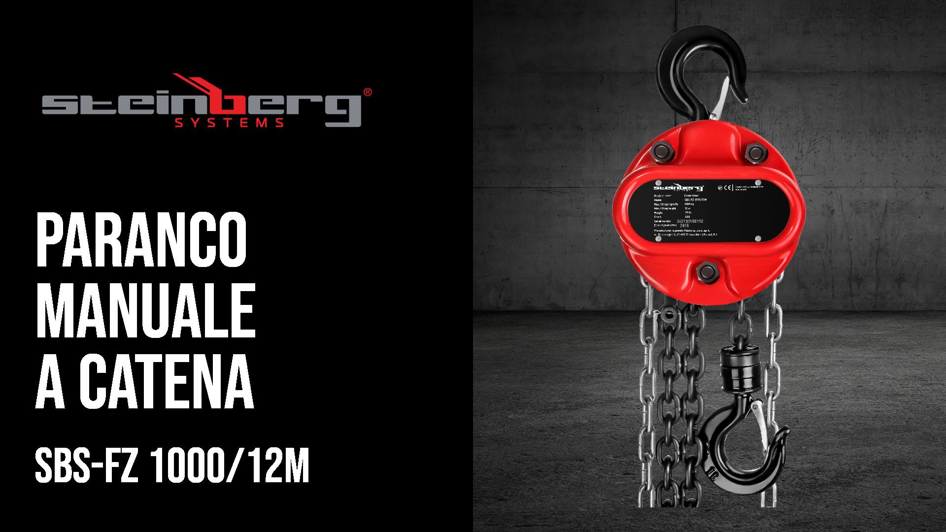 Paranco Manuale A Catena SBS-FZ - 1000 Kg, 12 M - Foto 4
