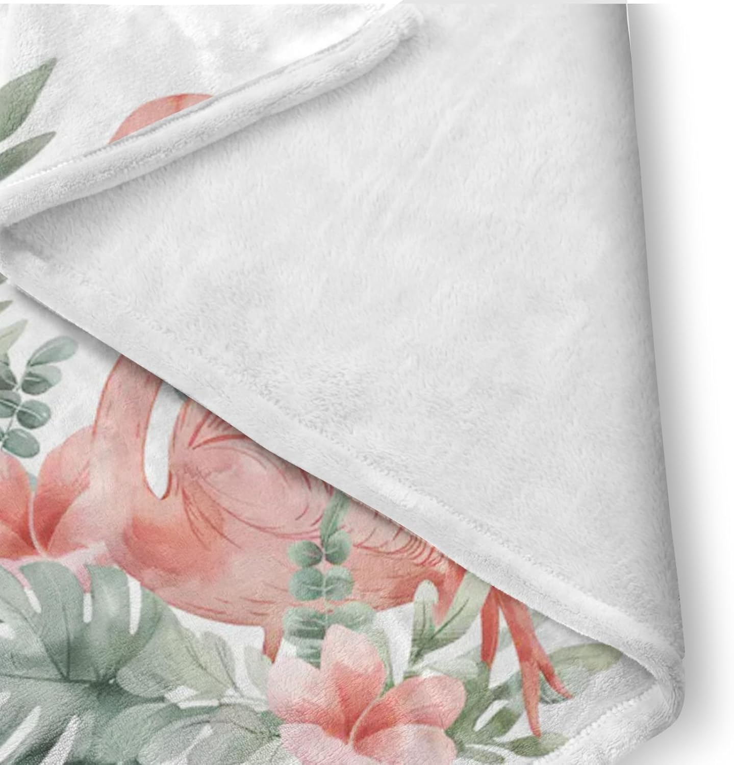 Custom Baby Crib Bedding Set, 4 Pcs Personalized Flamingo Bedding Set with Name, Flannel Blanket Fitted Sheet Pad Cover Rug for Girls Boys New Parents Baby Shower Toddlers Gifts Nursery Decor