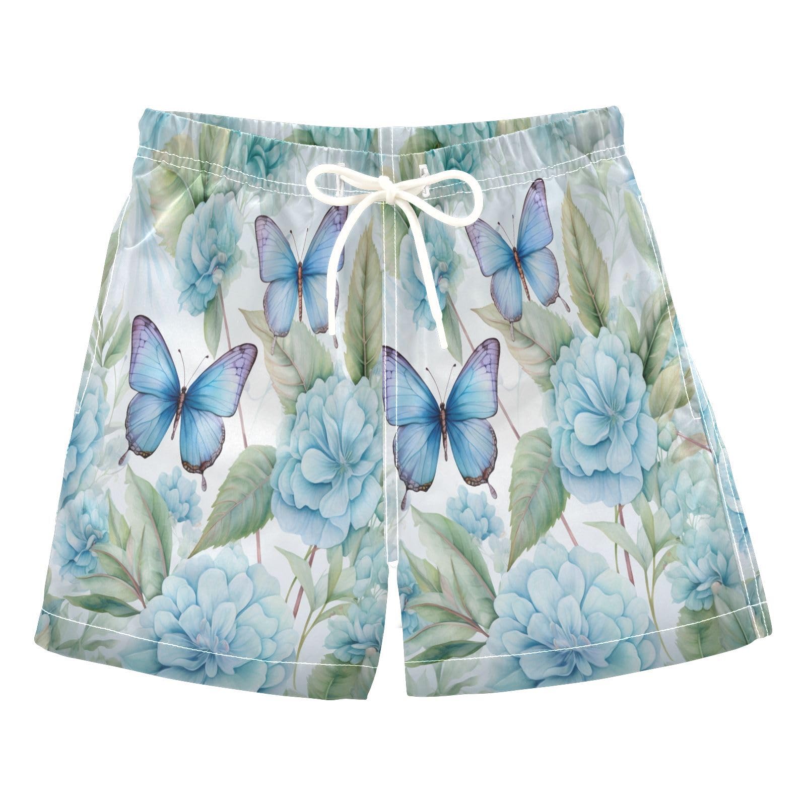 senya Succulents and Butterflies Boys Swim Trunks Toddler Shorts Swimwear Boardshorts Multicoloured