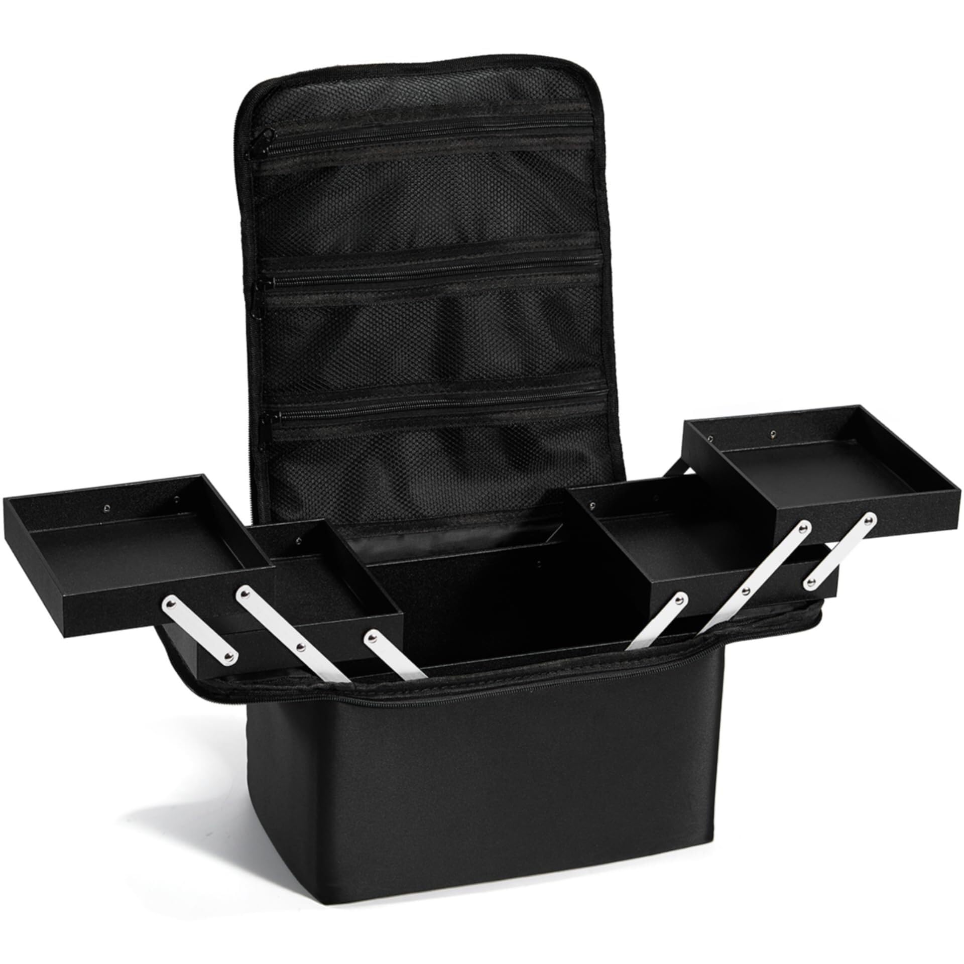 Organizzatore Smalto per Unghie Scatola Portaoggetti for Cosmetici, for Smalti con Scomparti Toletta Trucco(Black)