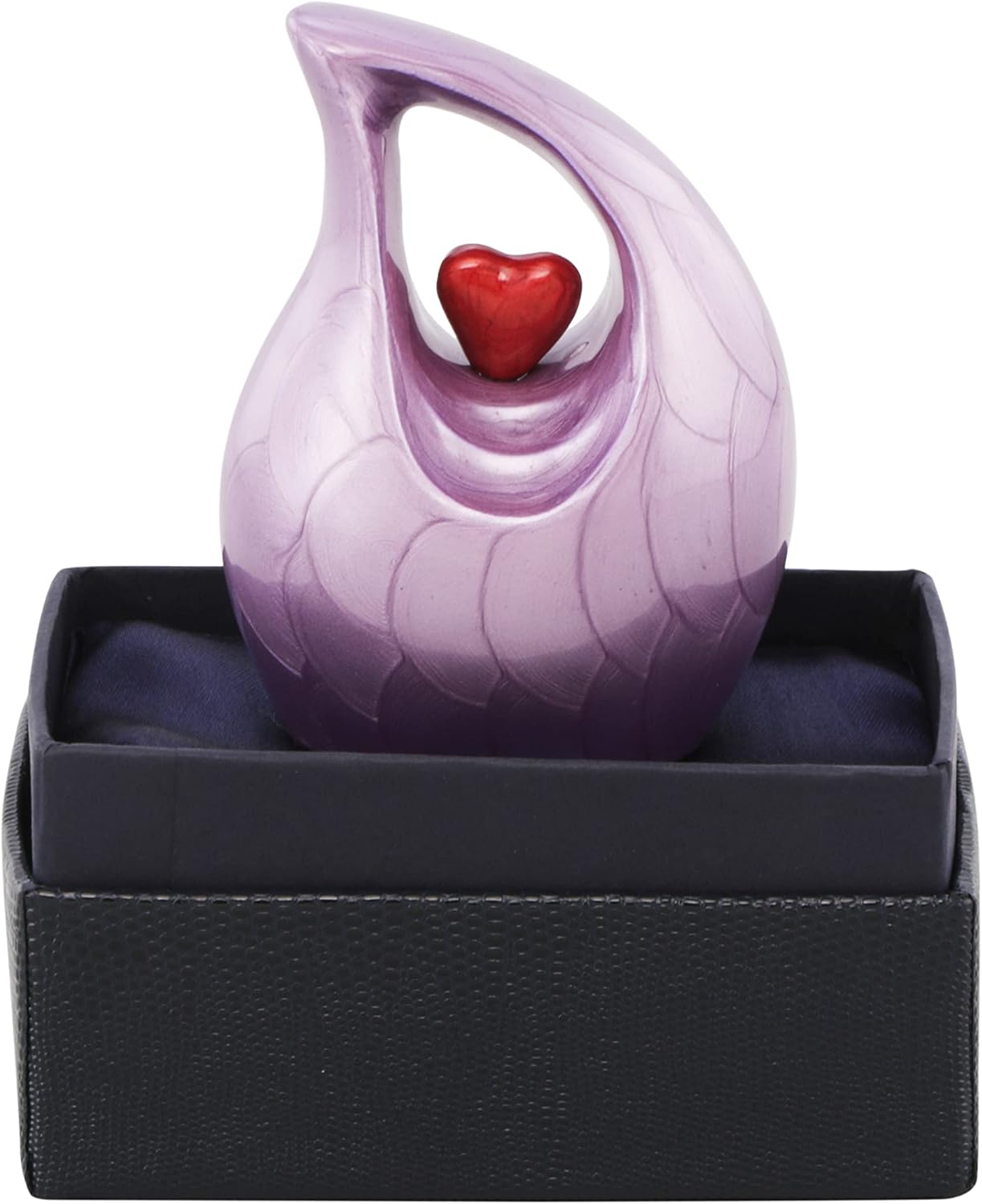 Customize Keepsake Urn for Human Ashes – Heart Design Memorial Urn, Small Cremation Urn, Funeral Urn for Women & Men, Home Display or Burial (Customize, Keepsake 1)