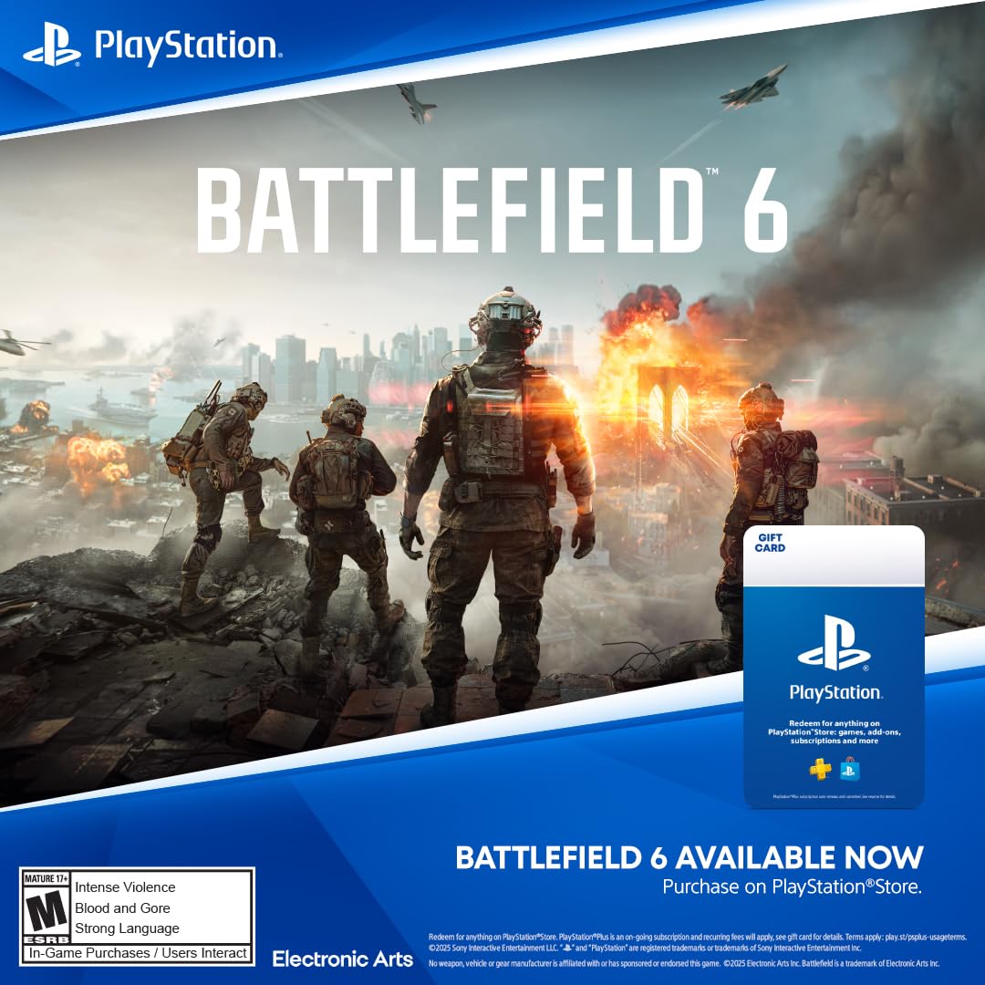 PlayStation Store Gift Card for Battlefield 6 – Standard – PS5 [Digital Code]