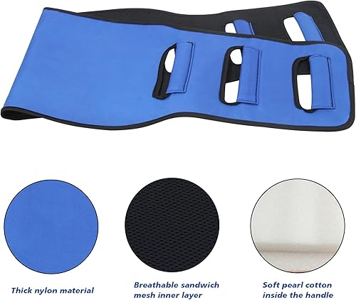 Miniatura 5 de Eslinga de transferencia, tablas de transferencia de cama para paciente, mango de asistencia de cama para levantar personas mayores, cinturón de