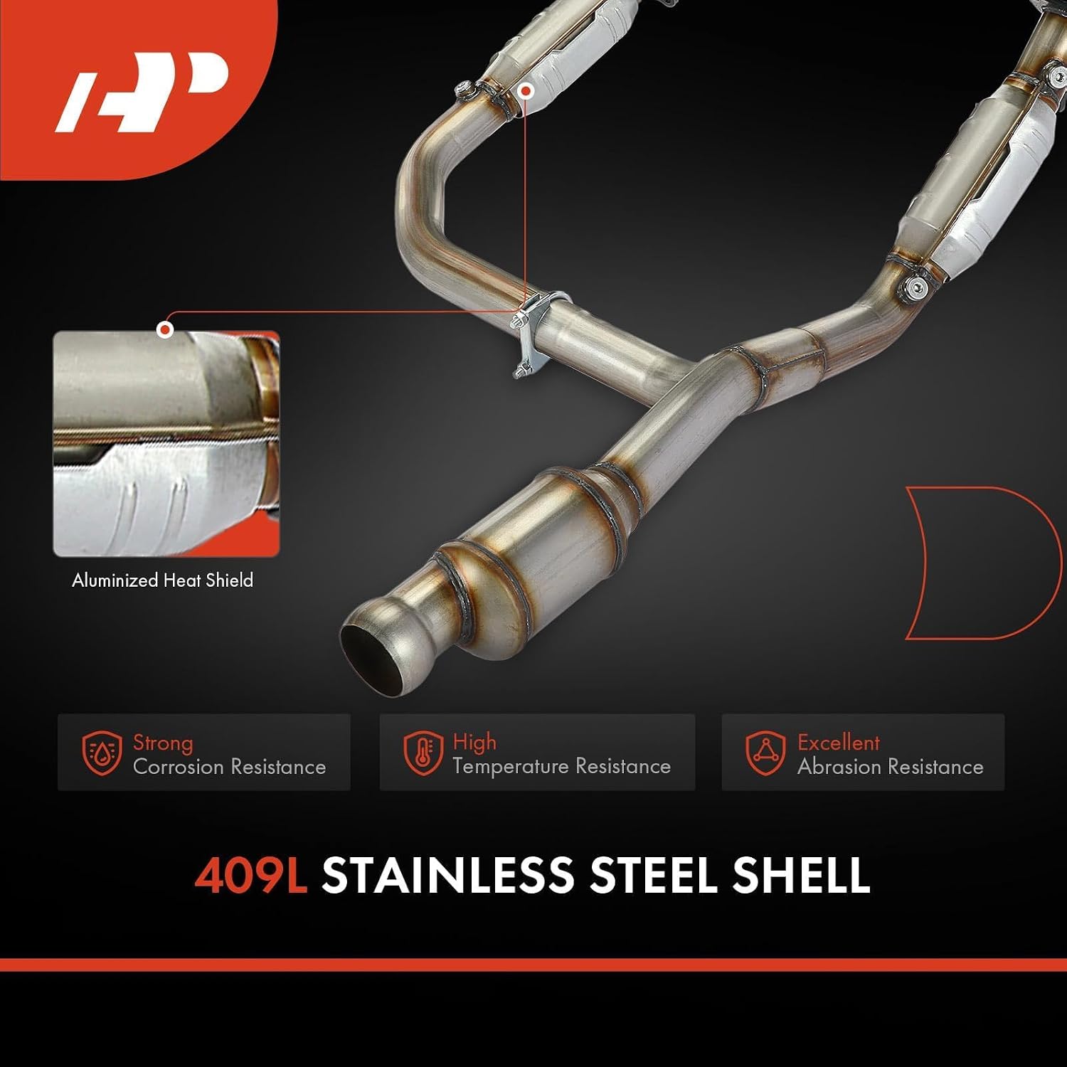 A-Premium Catalytic Converter Kit Direct-Fit Compatible with Chevrolet Silverado 1500 2014-2018, Tahoe 2015, Suburban & GMC Sierra 1500, Yukon, Yukon XL, 4.3L 5.3L, EPA Compliant