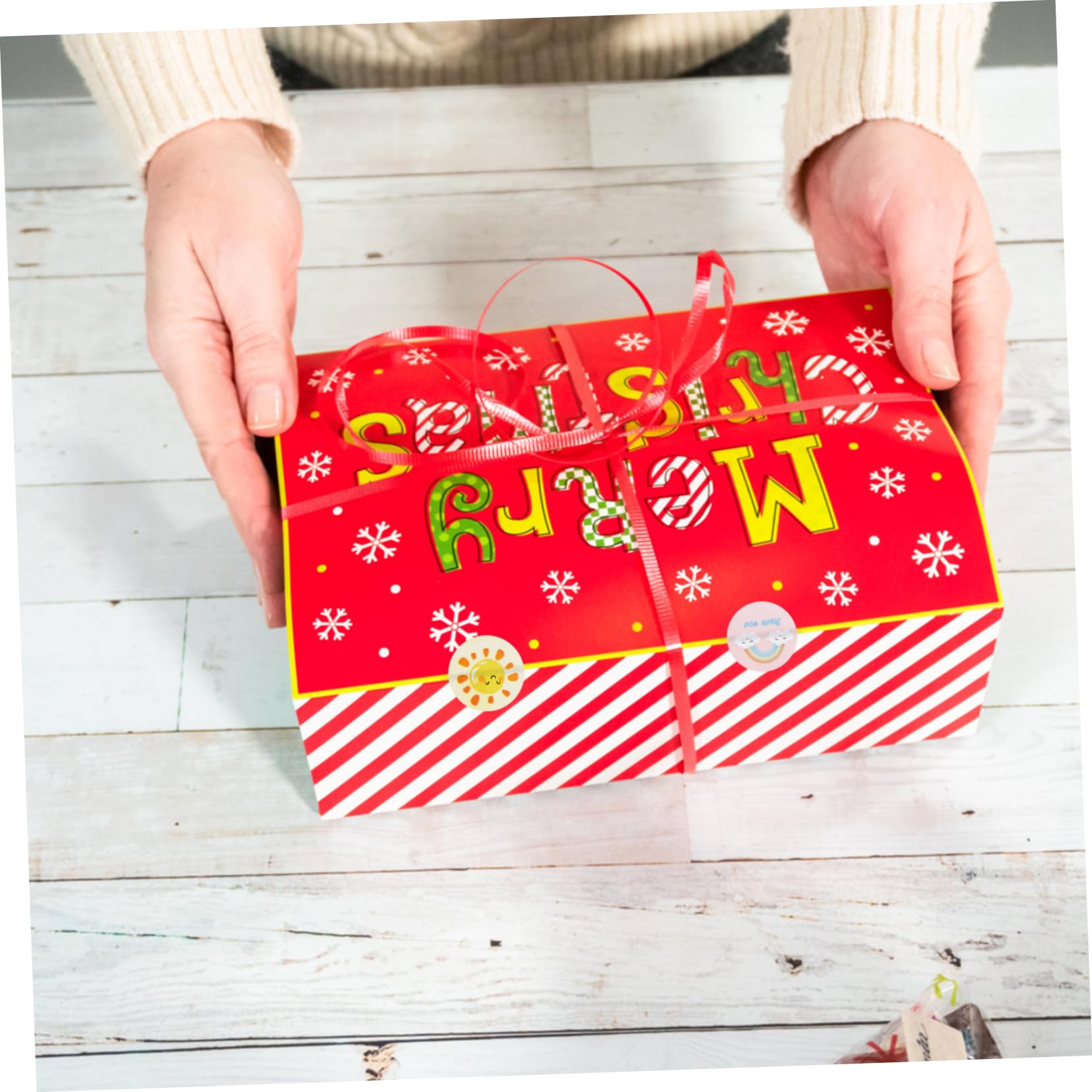VILLCASE 20 Rouleaux autocollant sticky notes sachet étiquette présent étanchéité stickers sceaux- de modèle météo étiquettes rondes adhésives plaques de cuivre stickers
