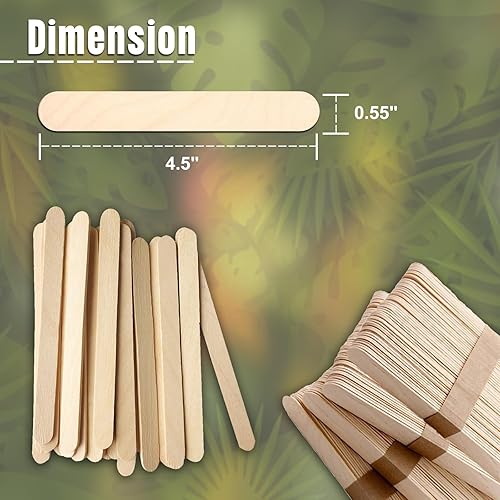 Miniatura 3 de Palitos de madera para helado/manualidades de 4.5 pulgadas, paquete de 300 unidades