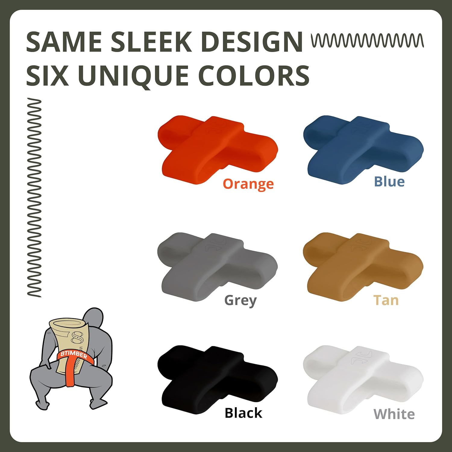 8TIMBER Mawashi Wallet Band Tan - Durable Silicone Rubber Card Holder for Credit Cards and Cash - Secure, Stylish, and Convenient Minimalist Wallet Solution - Perfect for On-The-Go and Daily Use - Image 7