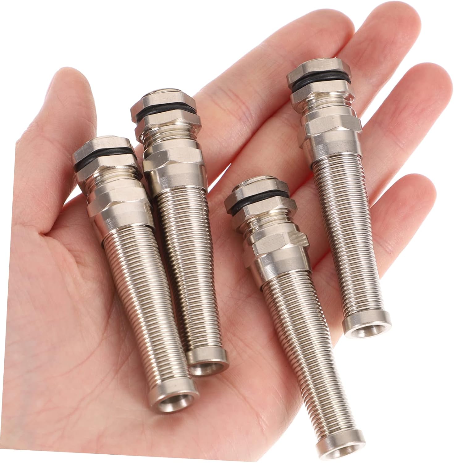 Brass Strain Relief Cord Connector for Cables and Wires 4Pcs