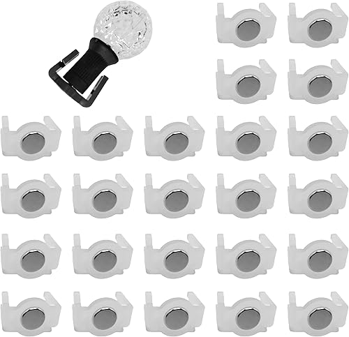 Paquete de 50 clips de luz resistentes, clips de luz magnéticos extra fuertes, imán de iluminación navideña para enchufes C9, C7, iluminación de