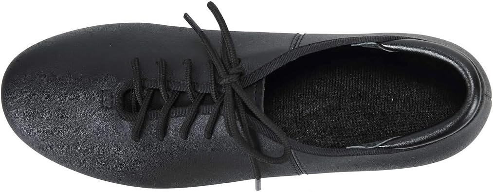 Linodes PU Leather Lace Up Tap Shoe Unisex Dance Shoes for Women and Men