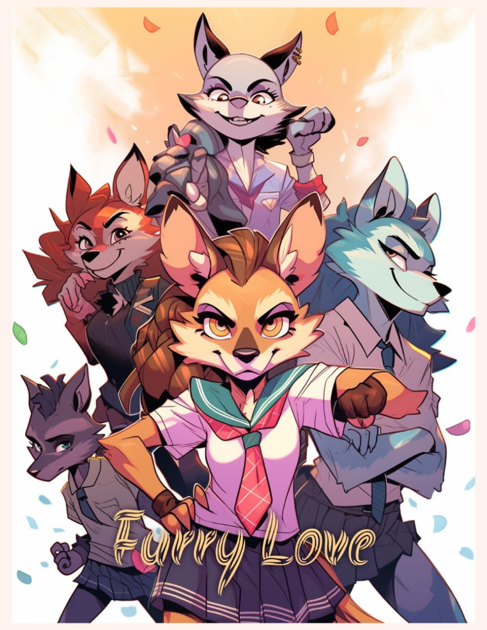 【yokobe1009】おすそ分けファイル♡ Furry Friends Furry Love: A coloring book for people who love Furries | Amazon