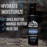 Hydratant du visage des hommes - Fabriqué au Canada - Avec beurre de karité, huile de jojoba, huile d'argan & Glycérine à base de légumes - Formule sans parfum pour tous les types de peau
