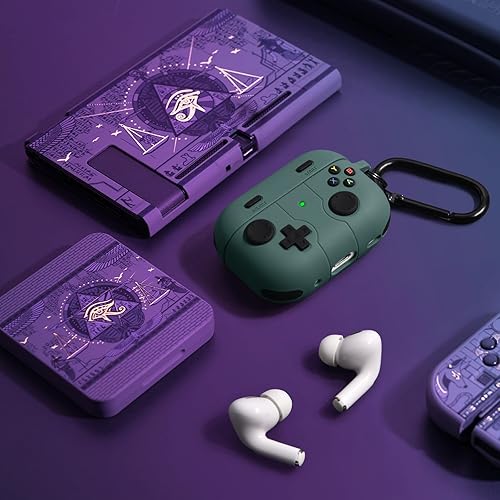 Vista 15 de Funda para AirPod Pro 2, KOREDA - Funda protectora de silicona con llavero para Airpods Pro de 1ª/2ª