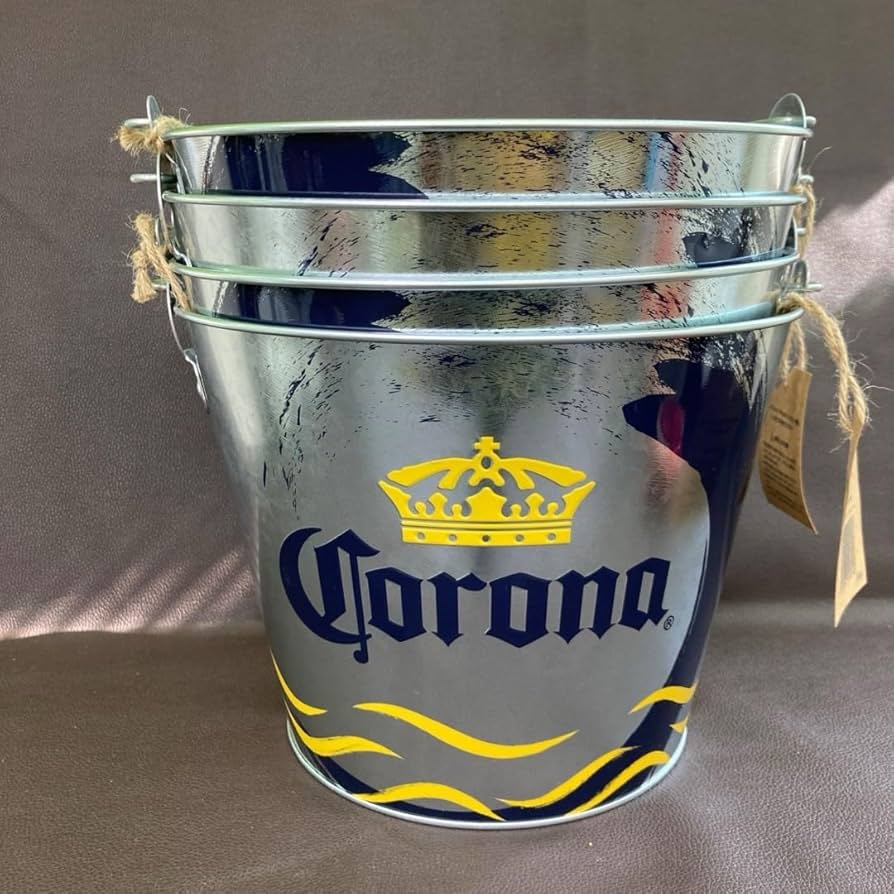 コロナビール非売品ノベルティブリキ缶BEERバケツBBQプランターCORONA