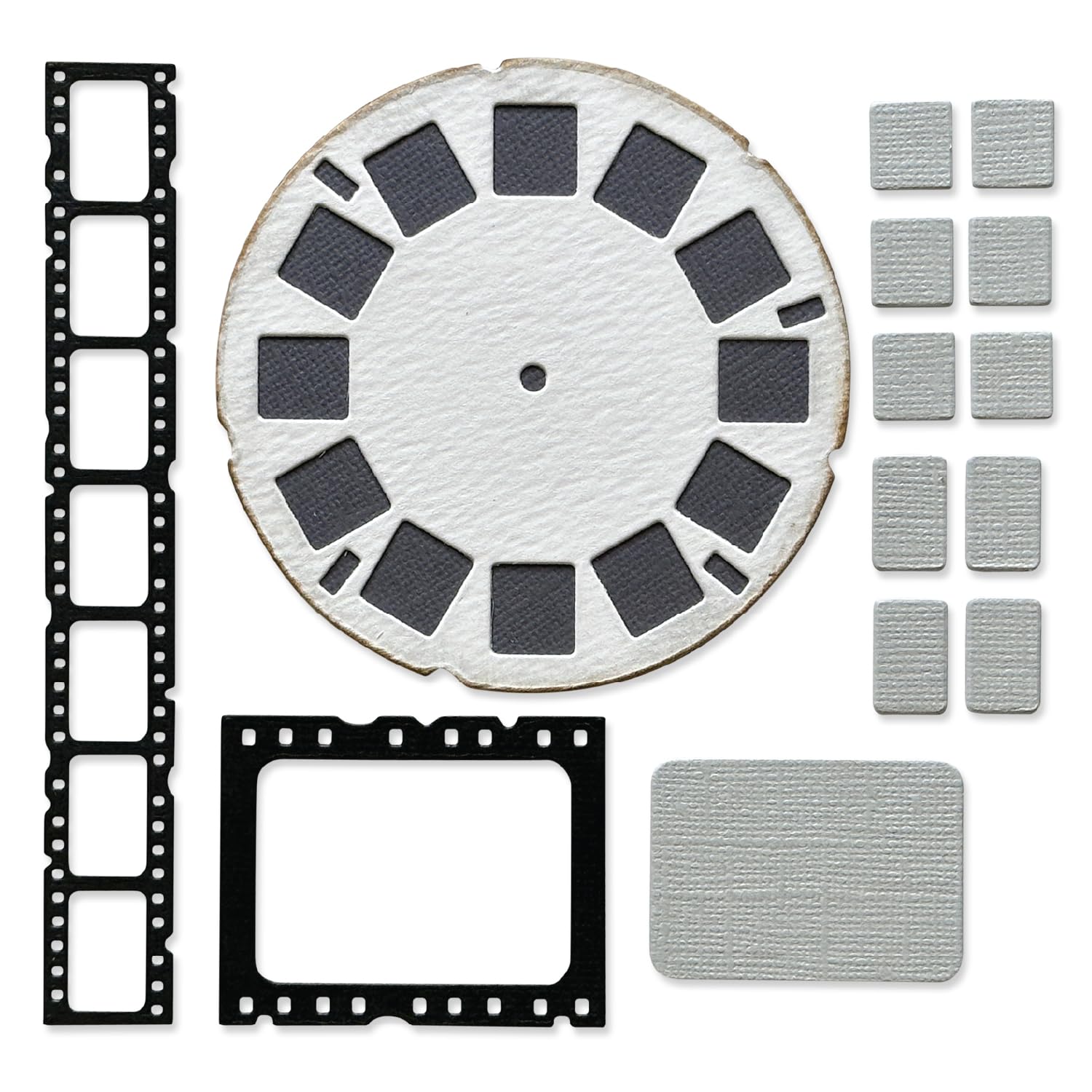 Sizzix Thinlits Die Set, Vault Picture Show by Tim Holtz, 15 Cutting Dies, Silver