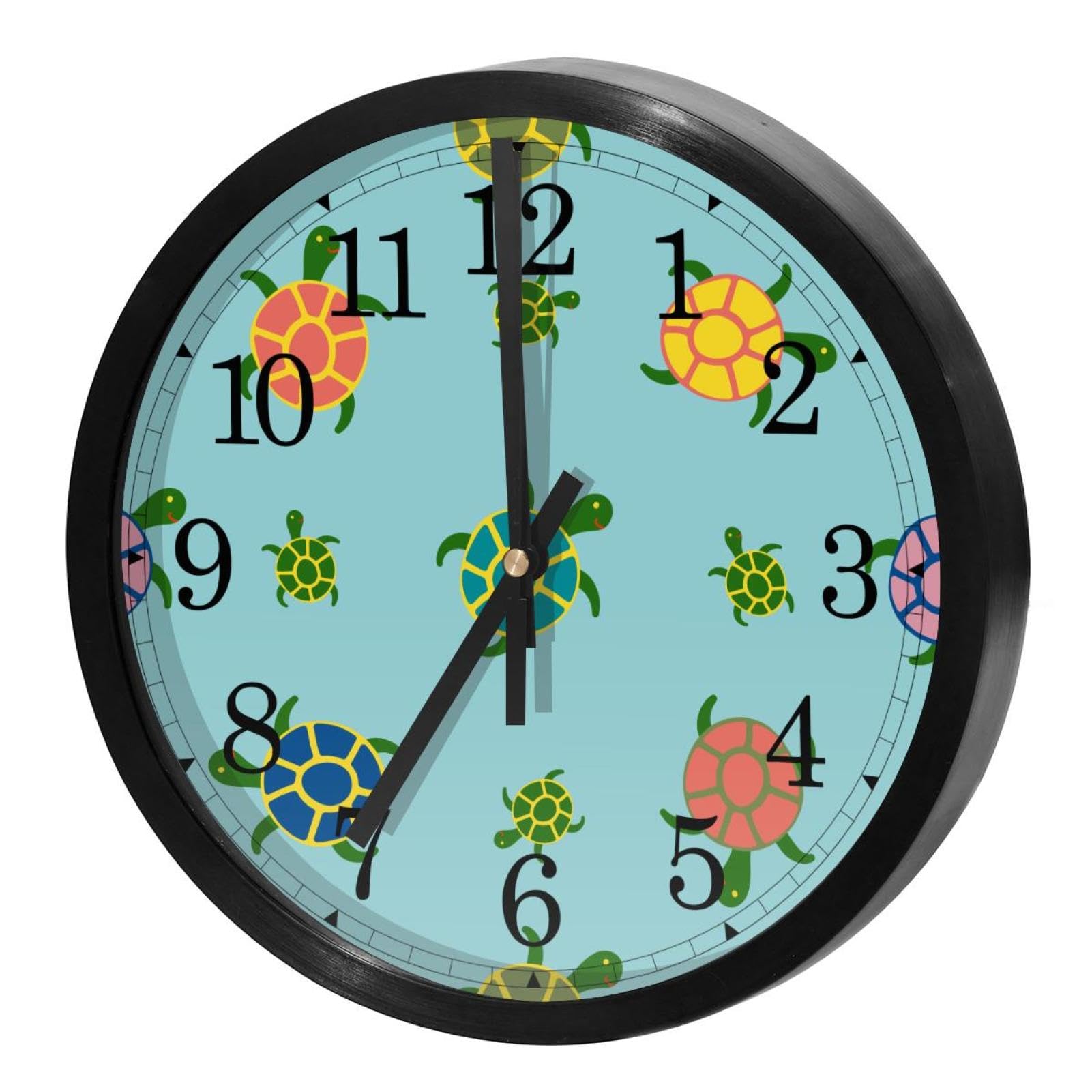 Horloge murale silencieuse quartz sans tic-tac a piles pour bureau et cuisine