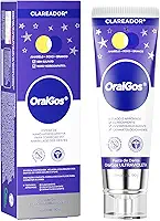 Creme Dental OralGos Clareador e Antissensibilidade 90g, com Hidroxiapatita Nano para Reparação do Esmalte, Remove Manchas, Proteção Completa, Uso Familiar, 1 Unidade
