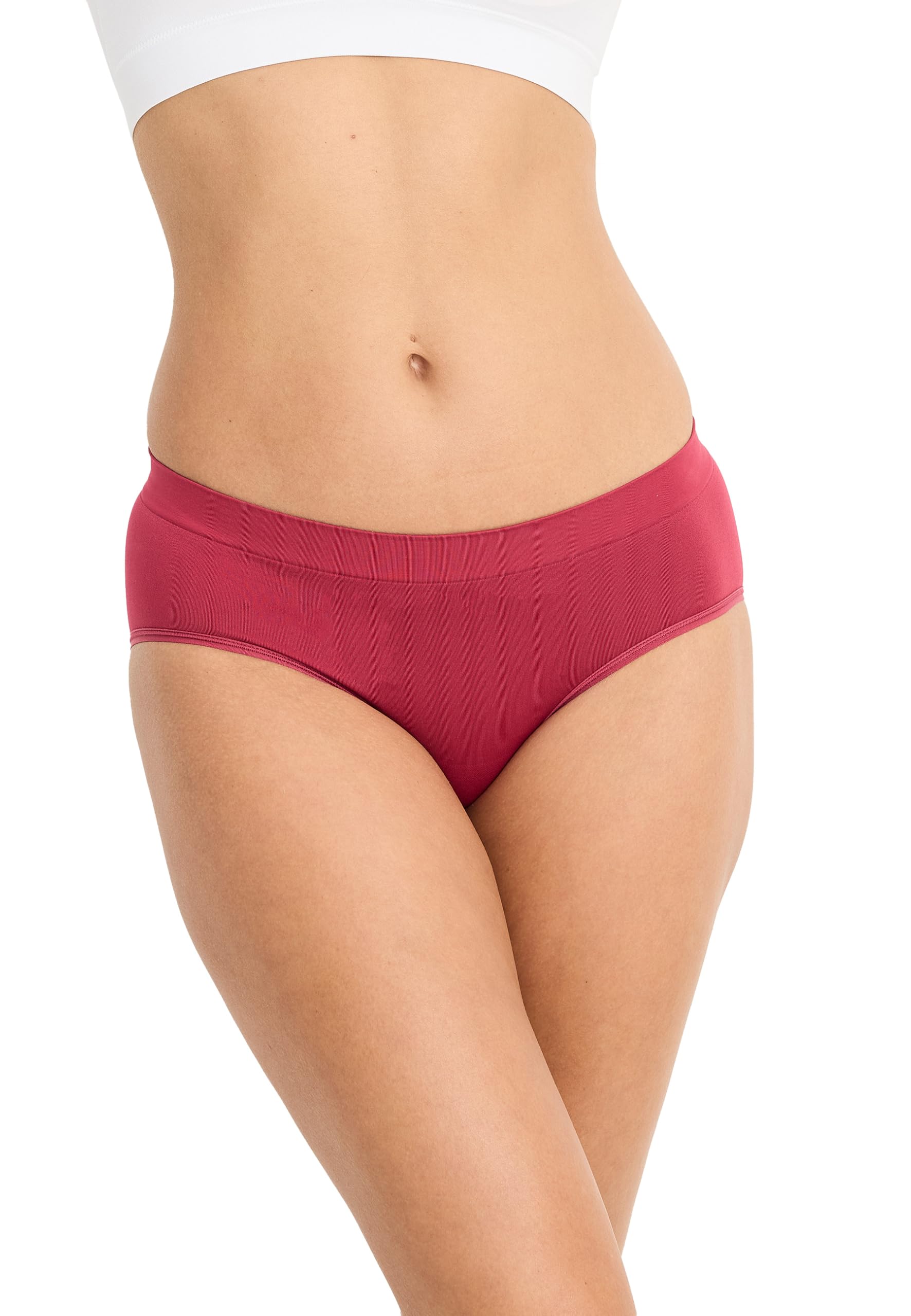 Jockey Women's Seamfree Hipster, Red Pear, L