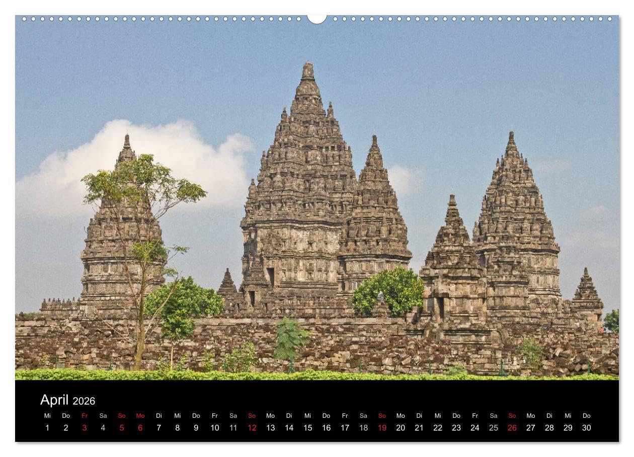 Indonesien (hochwertiger Premium Wandkalender 2026 DIN A2 quer), Kunstdruck in Hochglanz: 12 Fotos aus einem Land mit tausenden Gesichtern. (CALVENDO Orte)