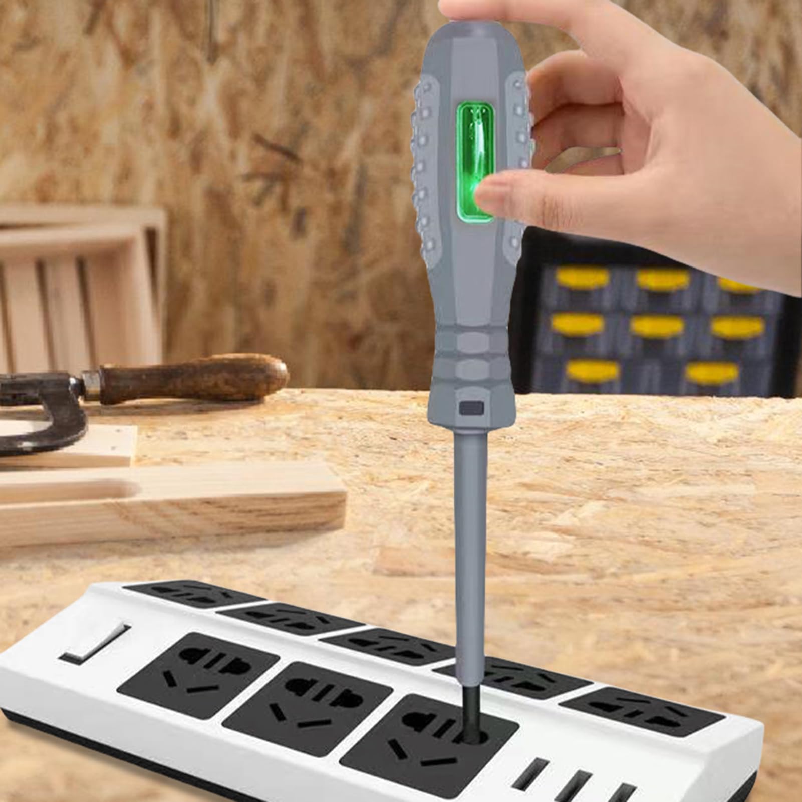 Cacciavite Magnetico Tester Tensione Manico Ergonomico Con Spia Luminosa
