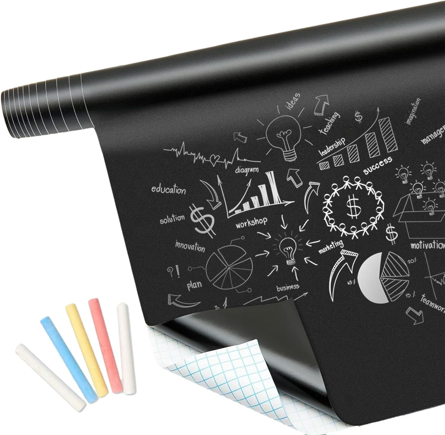 Chalkboard Wallpaper Stick, Removable Waterproof