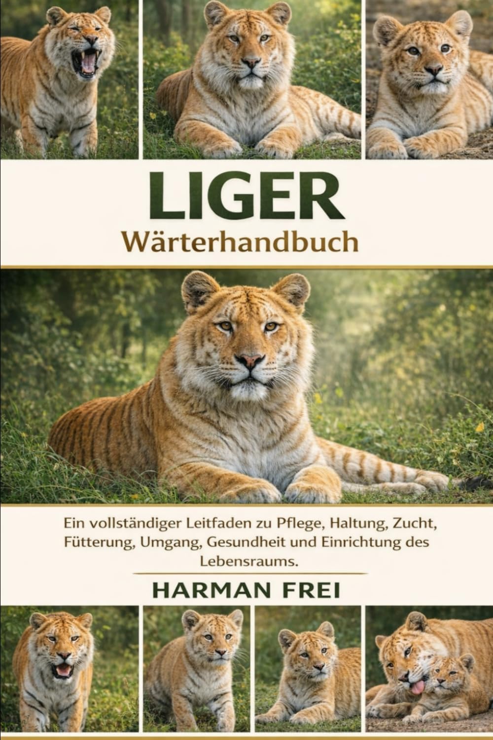 LIGER: Wärterhandbuch Ein vollständiger Leitfaden zu Pflege, Haltung, Zucht, Fütterung, Umgang, Gesundheit und Einrichtung des Lebensraums