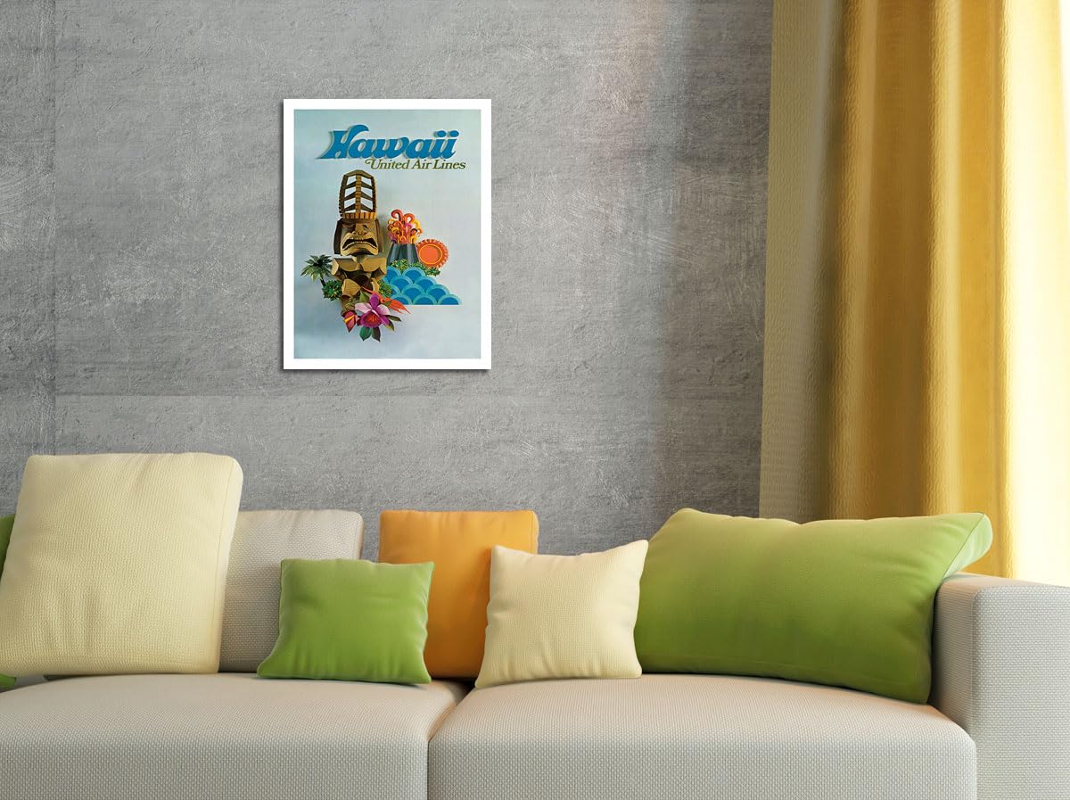 ユナイテッド航空 ハワイ ビンテージ ポスター オリジナル Tiki ユナイテッド航空 ハワイ ビンテージ ポスター オリジナル Tiki