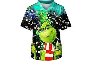 zxctka Plus Size V-Neck Fun Nurse T Shirts Health Care Scrub Tops...