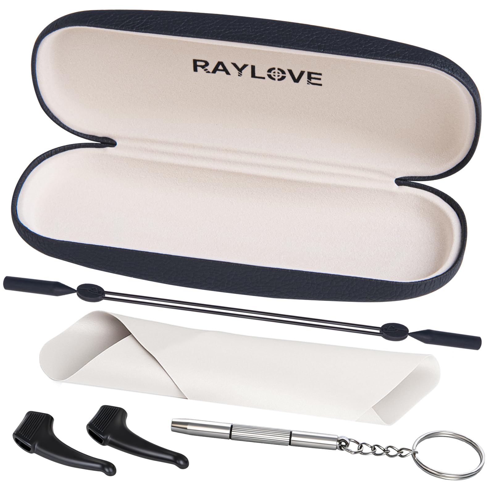 RayLove Unisex Hard Shell Eyeglasses Cases, Protective Case For Glasses