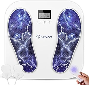 Medic Durchblutungs-Stimulator Beine & Fuß, EMS Fußmassagegerät mit 10 Modi und 20 Intensitätsstufen zur Neuropathie, Verbessert die Durchblutung, Linderung von Plantarfasziitis & Schmerz
