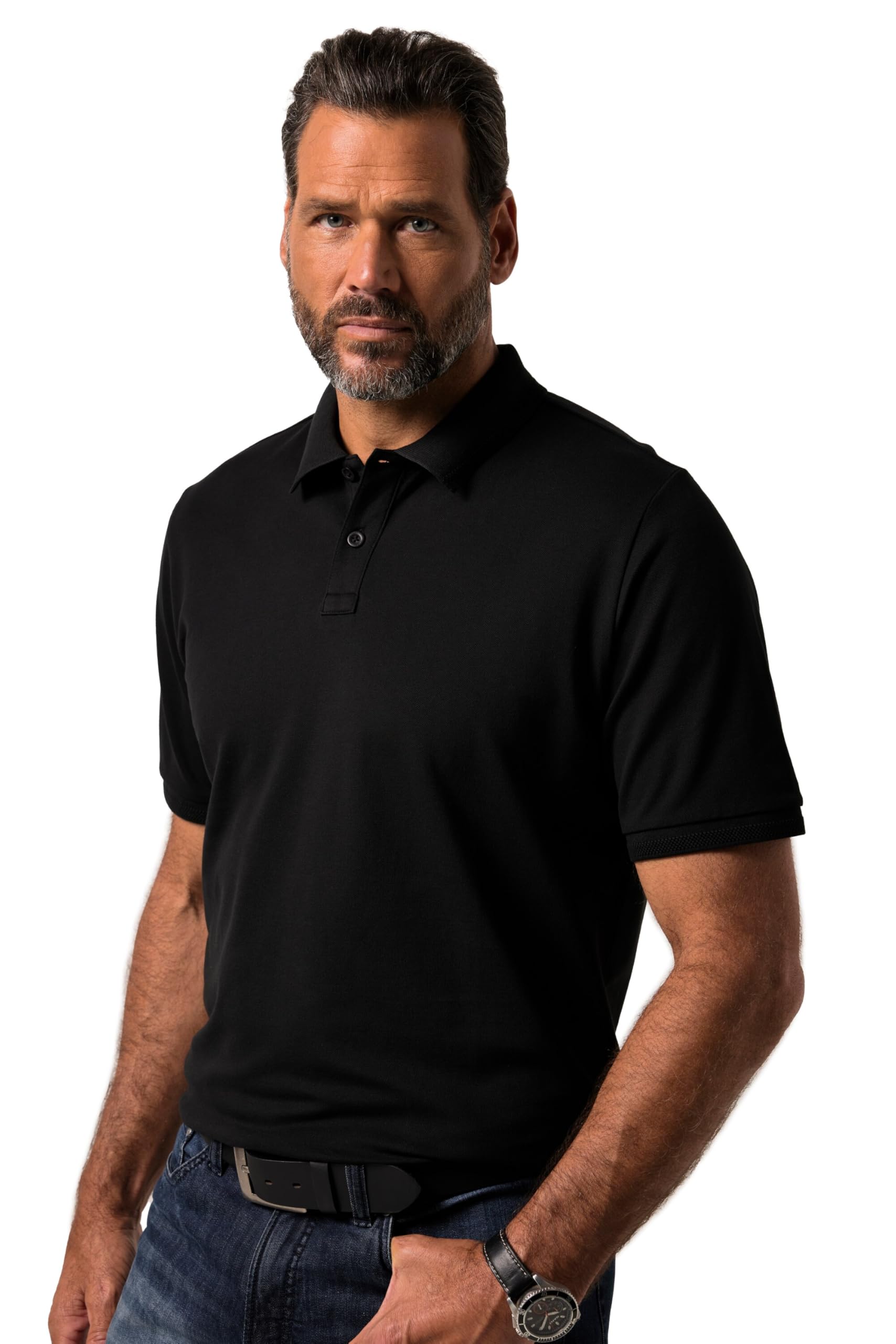 JP 1880 Herren Poloshirt Flexnamic®, Halbarm Poloshirts (1er Pack)