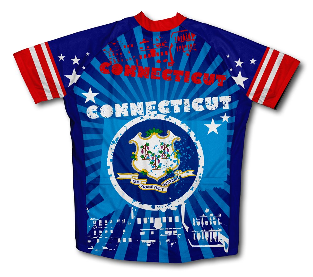 ScudoPro Connecticut Short Sleeve Cycling Jersey for Youth - Size XS Blue