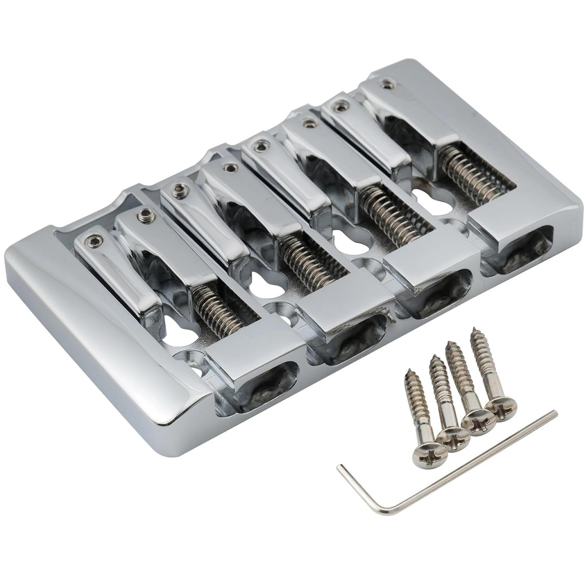 Mostek Gitarowy 4 Strunowy Mostek Basowy Z Twardego Cynku O Średnicy 19 Mm(Chrome)