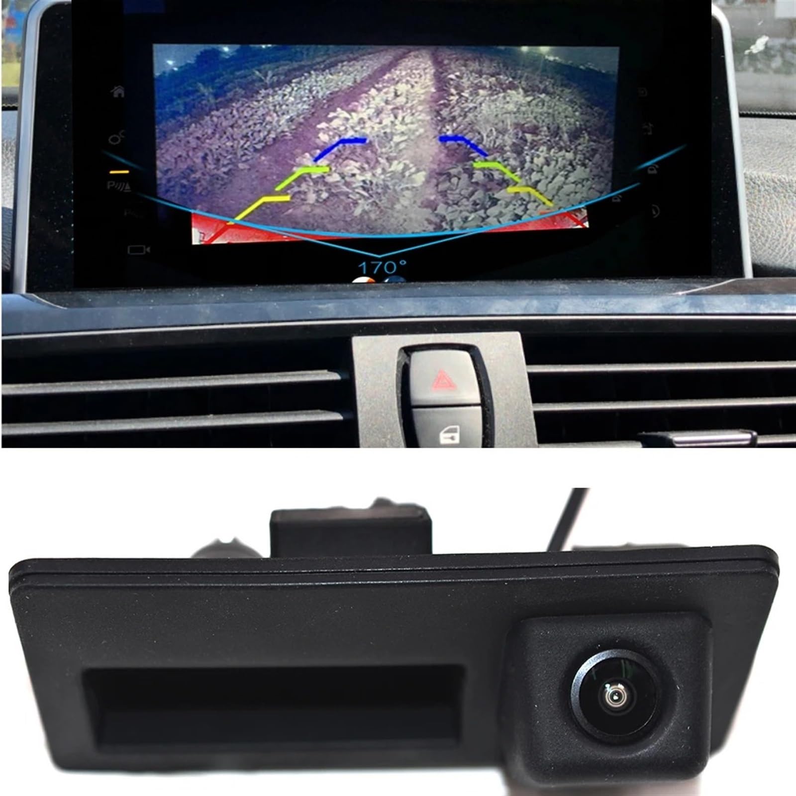 Zamiennik kamery cofania do A4L do A3 A6L dla Q3 dla Q5 do Q7 S5 S3 parking CCD HD uchwyt bagażnika samochodowego wodoodporny noktowizor kamera cofania samochodu monitor cofania