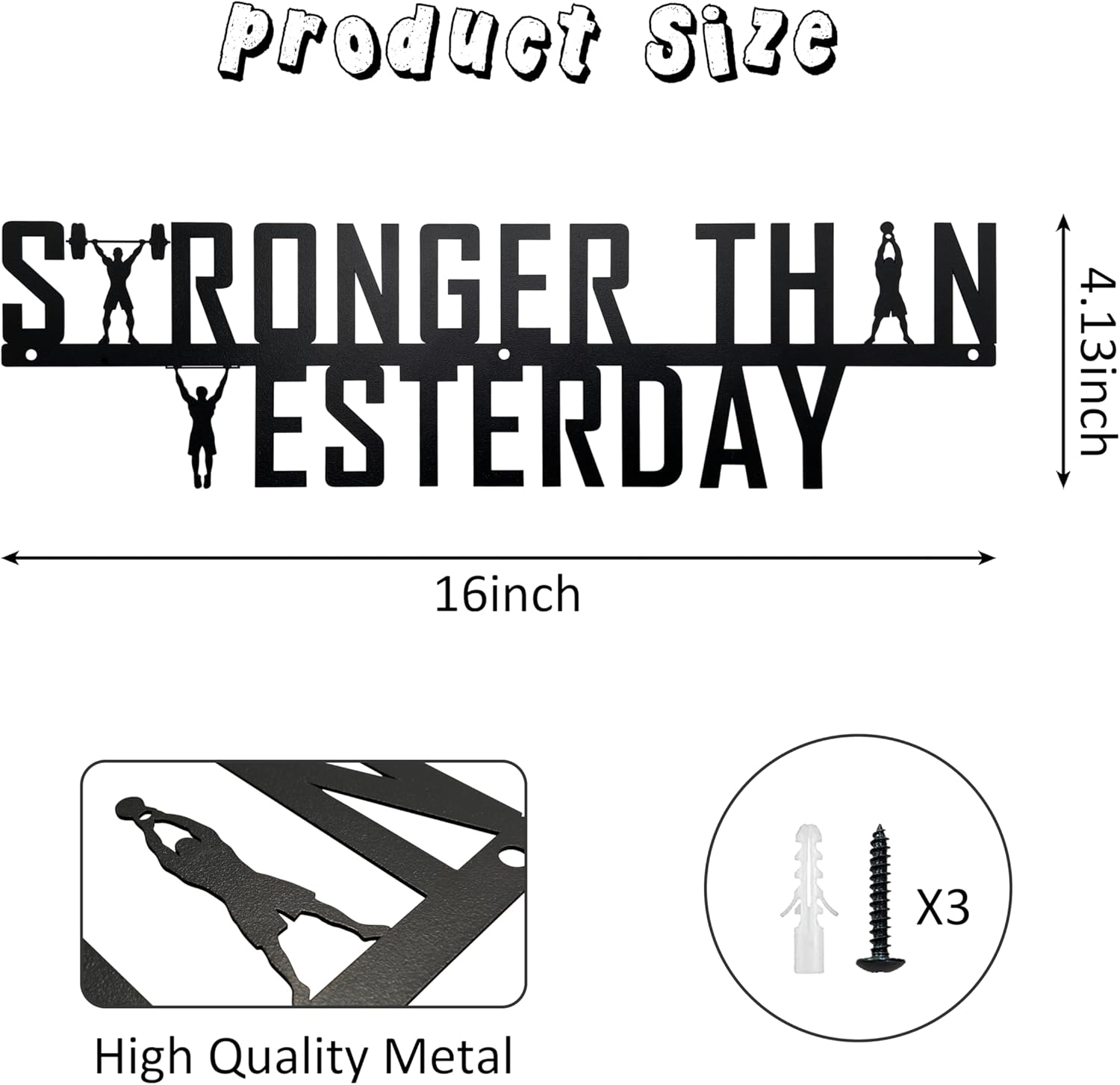 Elevate Your Workouts: Review of Stronger Than Yesterday Gym Motivational Wall Art