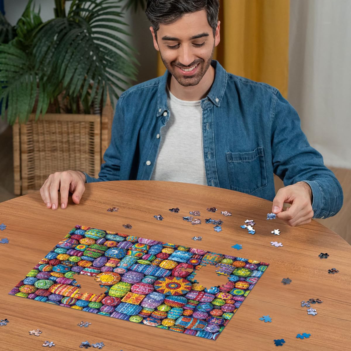 Ravensburger Color Your World Series: Happy Beads 500 Piece Jigsaw Puzzle for Adults - 80695 - Handcrafted Tooling, Made in Germany, Every Piece Fits Together Perfectly - Image 4