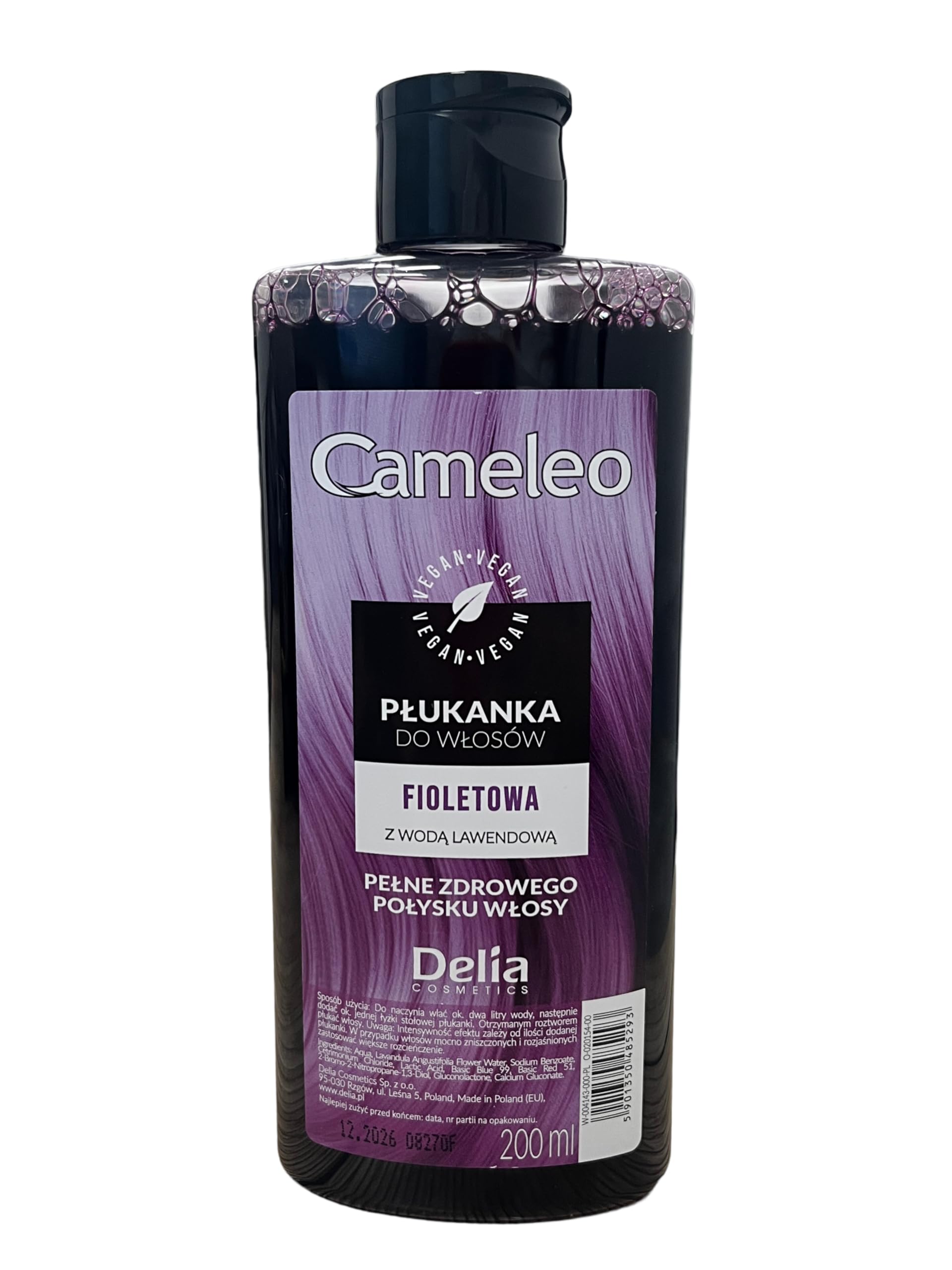 Violet Hair Toner Yellow Tones Eliminator for Grey, White or Platinium Blond Hair, 200ml