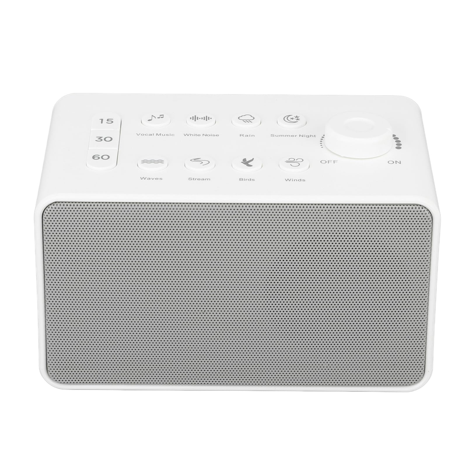 Macchina per il Rumore Bianco, Macchina per il Suono Portatile Ricaricabile Tramite USB con 8 Suoni Naturali, per Neonati e Bambini Che Dormono